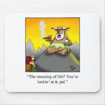 Funny Cigar Wise Man Cartoon Gifts! Mousepad
