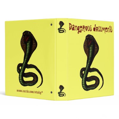 Funny cobra binder design by vitaliy