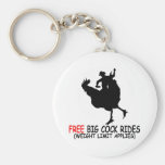 Funny cock,funny rodeo key chain