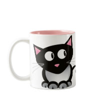 Funny Coffee black with cat hair Mug