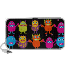 Funny Colourful Monster Party Creatures Characters Mini Speakers
