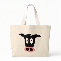 funny comic cow head bags