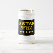 Funny Cool Boyfriends : Five Star Boyfriend Mug