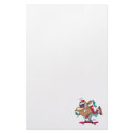 funny cool dude skateboarding santa claus custom stationery