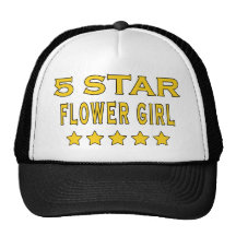 Funny Cool Gifts : Five Star Flower Girl Mesh Hat