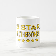 Funny Cool Gifts : Five Star Mother to Be Mug