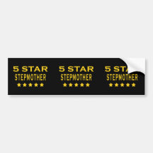 Funny Cool Gifts : Five Star Stepmother Bumper Stickers