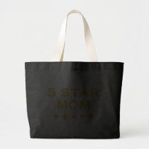 Funny Cool Gifts for Moms : Five Star Mom Canvas Bag