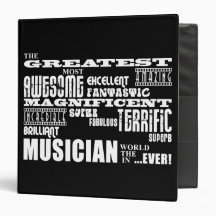 Funny Cool Musicians Birthdays : Greatest Musician 3 Ring Binders
