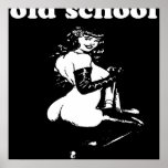 Funny Cool Retro Pinup Girl Sexy Dancer Old School Poster