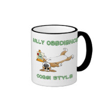 Funny Corgi Rally-o Cartoon Coffee Mugs