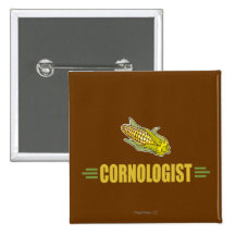 Funny Corn Button