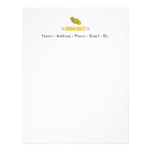 Funny Corn Letterhead Template