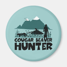 Funny cougar magnet