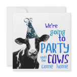 Funny Cow Bachelor or Bachelorette Party invitations