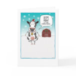 Funny cow Christmas card: Heifer self ...
