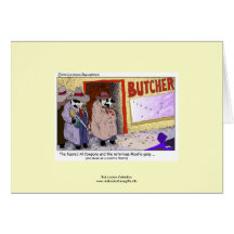 Funny Cows: Cow Mafia Al Cowpone Greeting Card