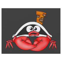 Funny Crab Pirate Flyer Design