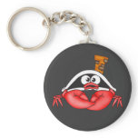 Funny Crab Pirate Key Chains