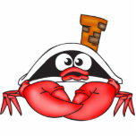 Funny Crab Pirate Acrylic Cut Out
