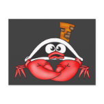 Funny Crab Pirate Post Card