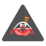 Funny Crab Pirate Triangle Stickers