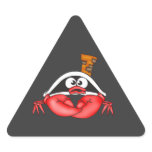Funny Crab Pirate stickers