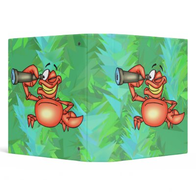 Funny Crab Spy Binders by sagart1952