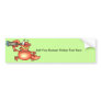 Funny Crab Spy Bumper Sticker