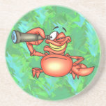 Funny Crab Spy Beverage Coasters