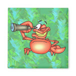 Funny Crab Spy magnets