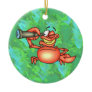 Funny Crab Spy Christmas Ornaments