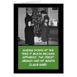 Funny credit crunch Santa cards
