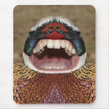 Funny Creepy Pheasant Monster Mousepad / Mousemat