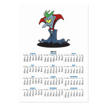 funny creepy vampire catoon character business cards