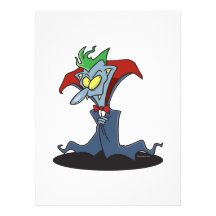 funny creepy vampire catoon character announcements