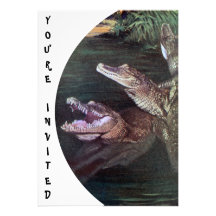 Funny Crocodiles Invitations