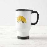 funny croissant cartoon character coffee mugs