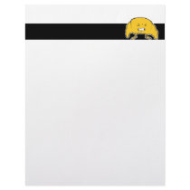 funny croissant cartoon character letterhead