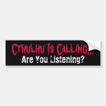 Funny Cthulhu Horror Bumper Sticker