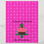 Funny cupcake christmas gifts flyers