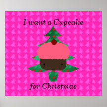 Funny cupcake christmas gifts poster