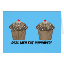 funny cupcakes greeting card