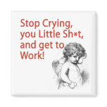 Funny Cupid Anti-Vday Magnet
