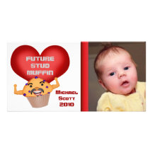Funny Custom Valentine's Day Boy Photocard Photo Card