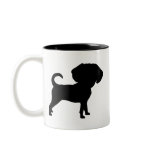 Funny Cute Big Head Puggle Dog mugs