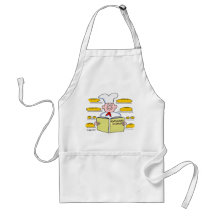 Funny Cute Bread Baker Cartoon Apron