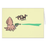 Funny Cute Cartoon Lazer Squid