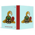 Funny cute dog with flower binder design