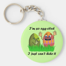 Funny Cute Easter Eggs Cartoon Key Chains